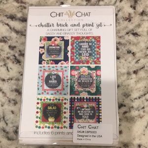 NWT chatter brick and print set